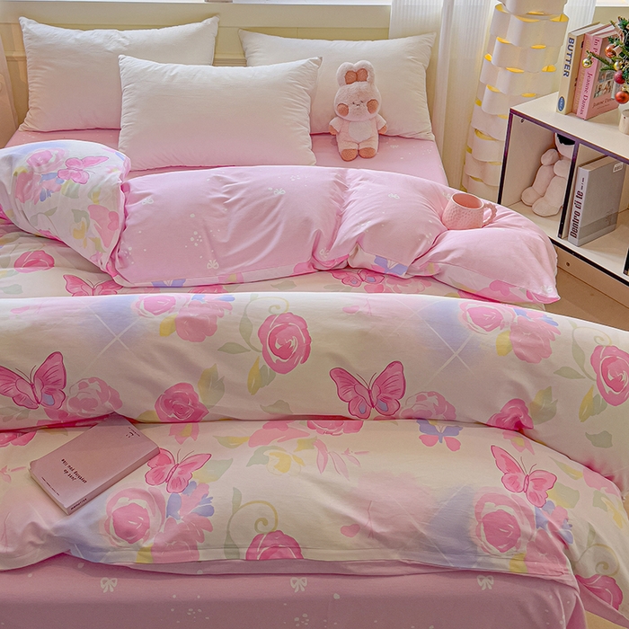 91家纺网 家纺一手货源 找家纺 拾物记 2025新款A类无荧光全喷气全棉12868单被套 烟雨江南