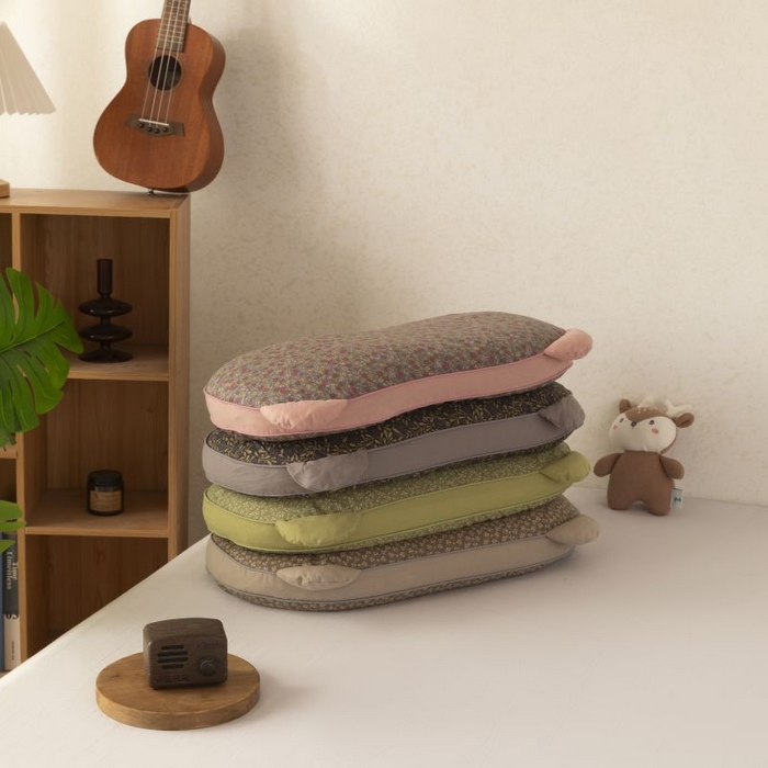 91家纺网 家纺一手货源 找家纺 露函家居 2025新款纯棉熊猫款荞麦枕枕头枕芯 熊猫-玫红