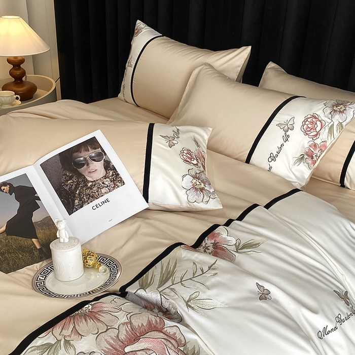 91家纺网 家纺一手货源 找家纺 优悦生活馆 2025新疆长绒棉花团锦簇四件套【价领券后标准不低于268】 花团锦簇-花田米