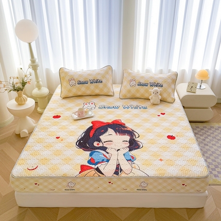 91家纺网 家纺一手货源 找家纺 （总）希廷顿 2025新款大版印花乳胶凉席床笠款三件套