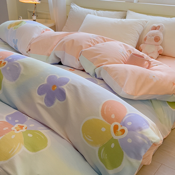 91家纺网 家纺一手货源 找家纺 拾物记 2025新款A类无荧光全喷气全棉12868单被套 陌上花