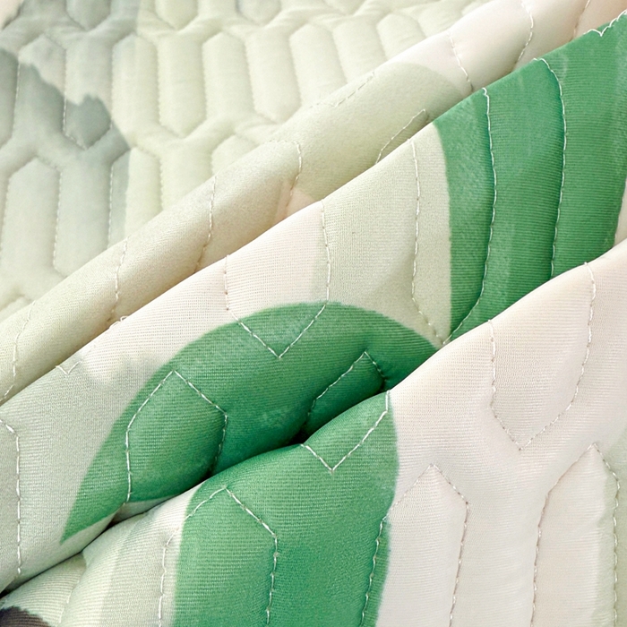 91家纺网 家纺一手货源 找家纺 希廷顿 2025新款大版印花乳胶凉席三件套 熊有成竹