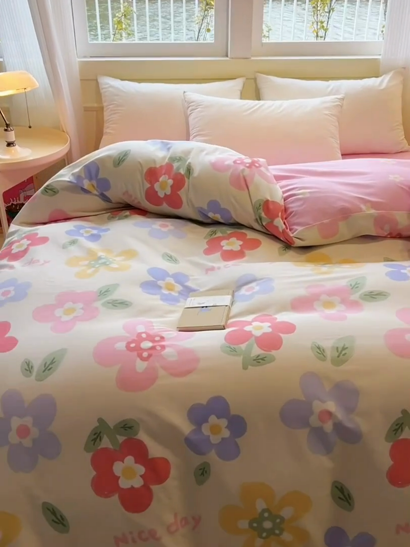 91家纺网 家纺一手货源 找家纺 拾物记 2025新款A类无荧光全喷气全棉12868单被套 繁花集