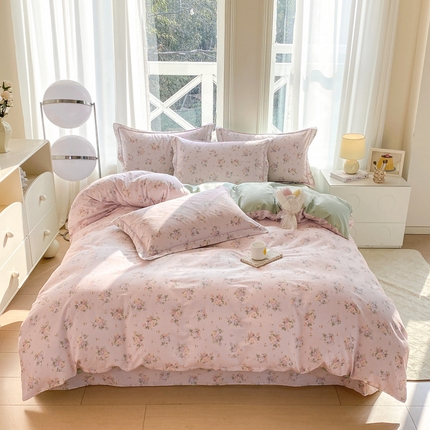 91家纺网 家纺一手货源 找家纺 （总）凌鼎 2025新款13070全棉印花款四件套