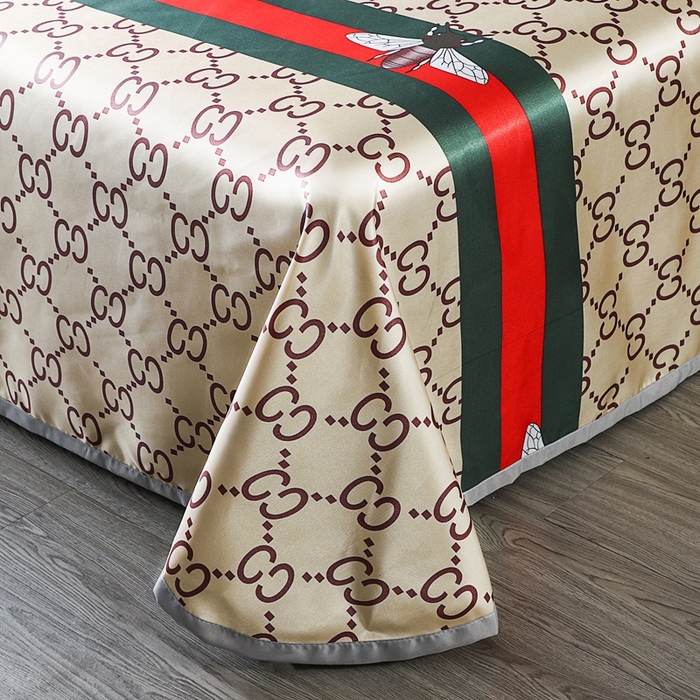 91家纺网 家纺一手货源 找家纺 柏薇 2025新款冰丝床单款凉席三件套系列 小蜜蜂