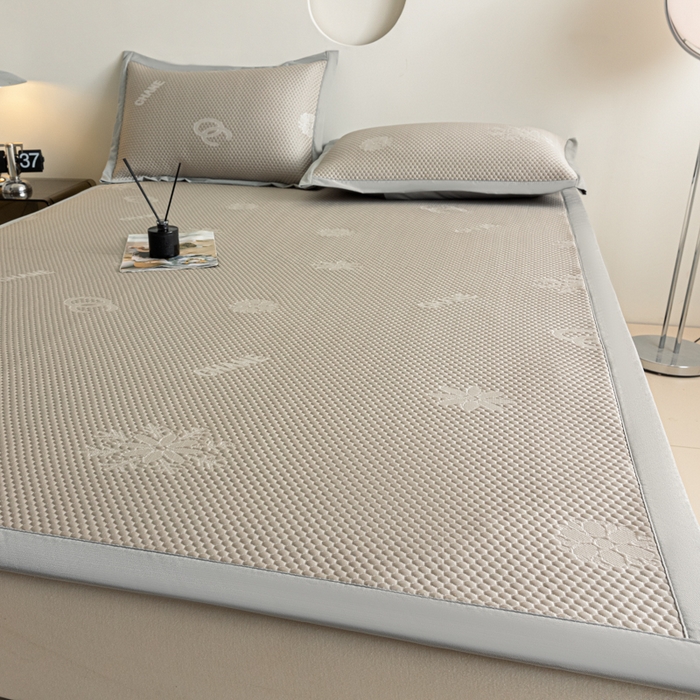 91家纺网 家纺一手货源 找家纺 阿亮家居 2025新款凉席凉豆豆软席床席款 香迪奥-玉石咖