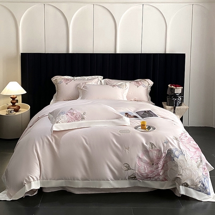 优悦生活馆 2025新疆长绒棉花迹四件套【控价领券后标准不低于268】 花迹-杏花粉