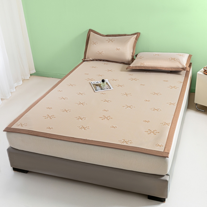 91家纺网 家纺一手货源 找家纺 （总）阿亮家居 2025新款凉席碳光席冰丝席三件套