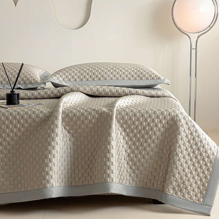 91家纺网 家纺一手货源 找家纺 阿亮家居 2025新款凉席凉豆豆软席床席款 异空间-玉石咖