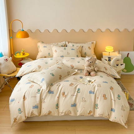 91家纺网 家纺一手货源 找家纺 （总）名优家纺 2025新款A类全棉纯棉韩版印花四件套