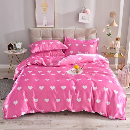 91家纺网 家纺一手货源 找家纺 （总）经年 2025新款丝绸印花冰丝四件套