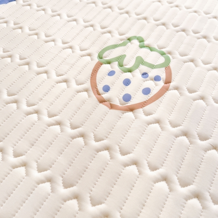 91家纺网 家纺一手货源 找家纺 希廷顿 2025新款大版印花乳胶凉席床笠款三件套 PUPPY熊