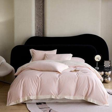 91家纺网 家纺一手货源 找家纺 （总）金奇达家纺 2025春夏新款【特洛伊】红金裸盖™棉全棉纯棉红金裸盖棉四件套标准号全网控价（折后券后）不低于199元）