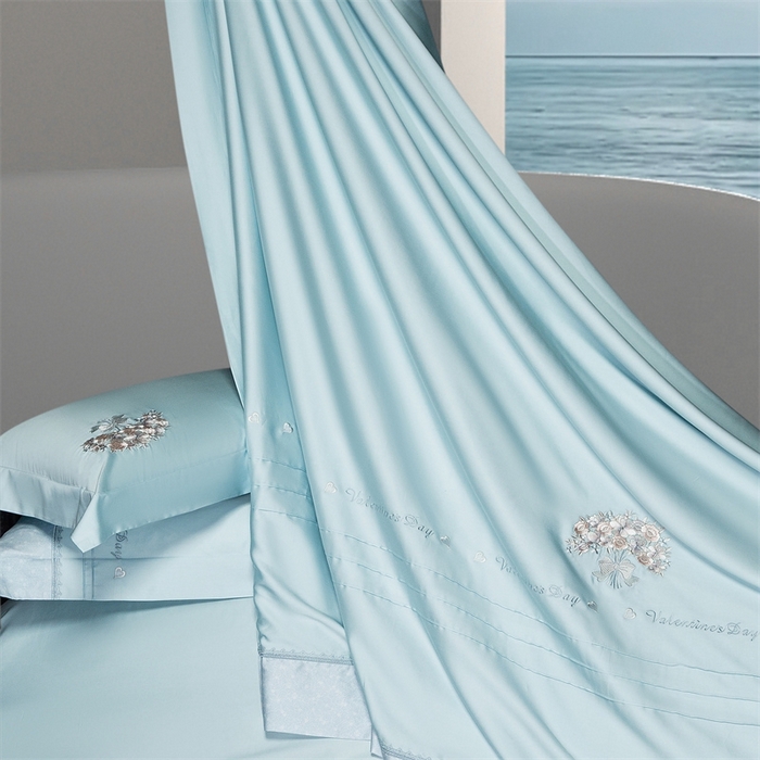 91家纺网 家纺一手货源 找家纺 高大尚婚庆馆 2025新款高端绣花四件套-艾莎 艾莎-水晶兰