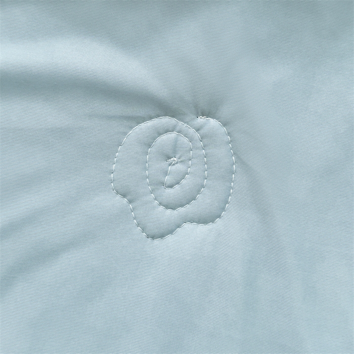 91家纺网 家纺一手货源 找家纺 恒爱家纺 2025新款冰丝国色天香夏被床盖四件套 海洋蓝