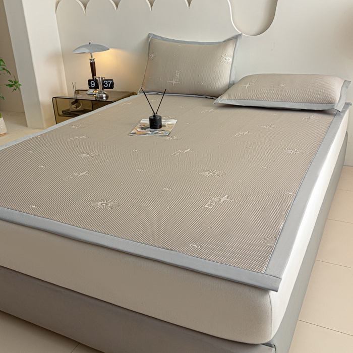 91家纺网 家纺一手货源 找家纺 阿亮家居 2025新款凉席凉豆豆软席床席款 爱丽丝-玉石咖