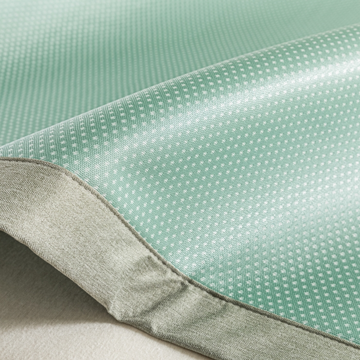 91家纺网 家纺一手货源 找家纺 阿亮家居 2025新款凉席碳光席冰丝席三件套 漫天星-绿色