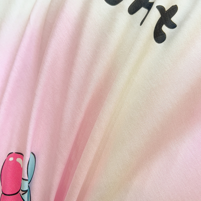 91家纺网 家纺一手货源 找家纺 拾物记 2025新款A类无荧光全喷气全棉12868单床单 可欣兔