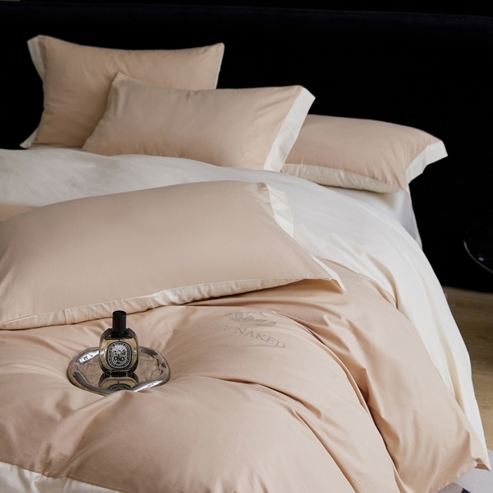 91家纺网 家纺一手货源 找家纺 金奇达家纺 2025春夏新款【特洛伊】红金裸盖™棉全棉纯棉红金裸盖棉四件套标准号全网控价（折后券后）不低于199元） 特洛伊-琥珀