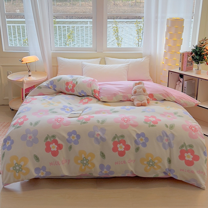 91家纺网 家纺一手货源 找家纺 拾物记 2025新款A类无荧光全喷气全棉12868单被套 繁花集