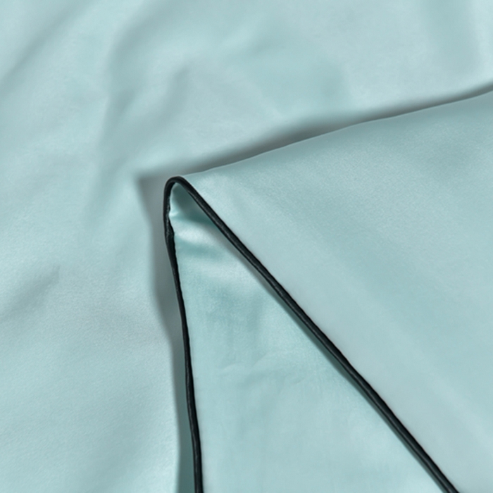 91家纺网 家纺一手货源 找家纺 伊梵居 2025新款水洗真丝刺绣夏被四件套 梵花-梵星蓝