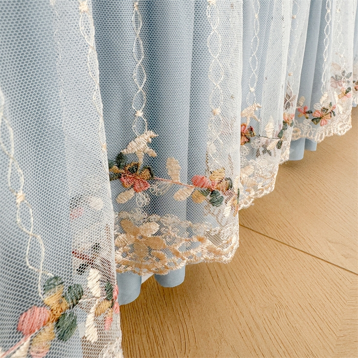 91家纺网 家纺一手货源 找家纺 恒爱家纺 2025新款冰丝国色天香夏被床盖四件套 海洋蓝