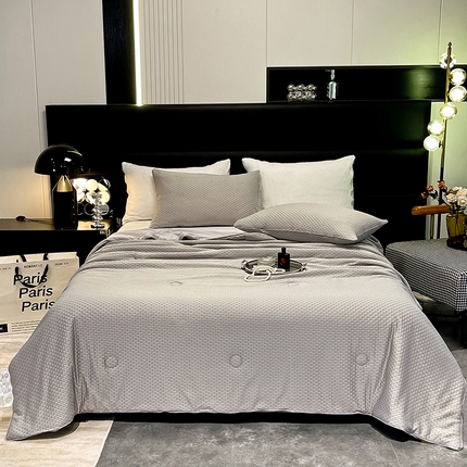 91家纺网 家纺一手货源 找家纺 （总）经年 2025新款A类华夫格凉感丝夏被