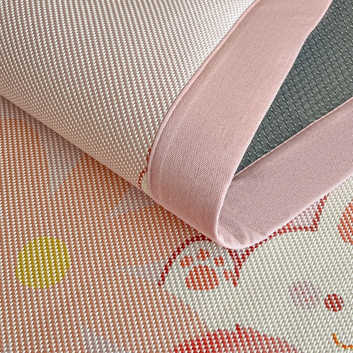 91家纺网 家纺一手货源 找家纺 阿亮家居 2025新款印花冰藤席凉席 兔粉