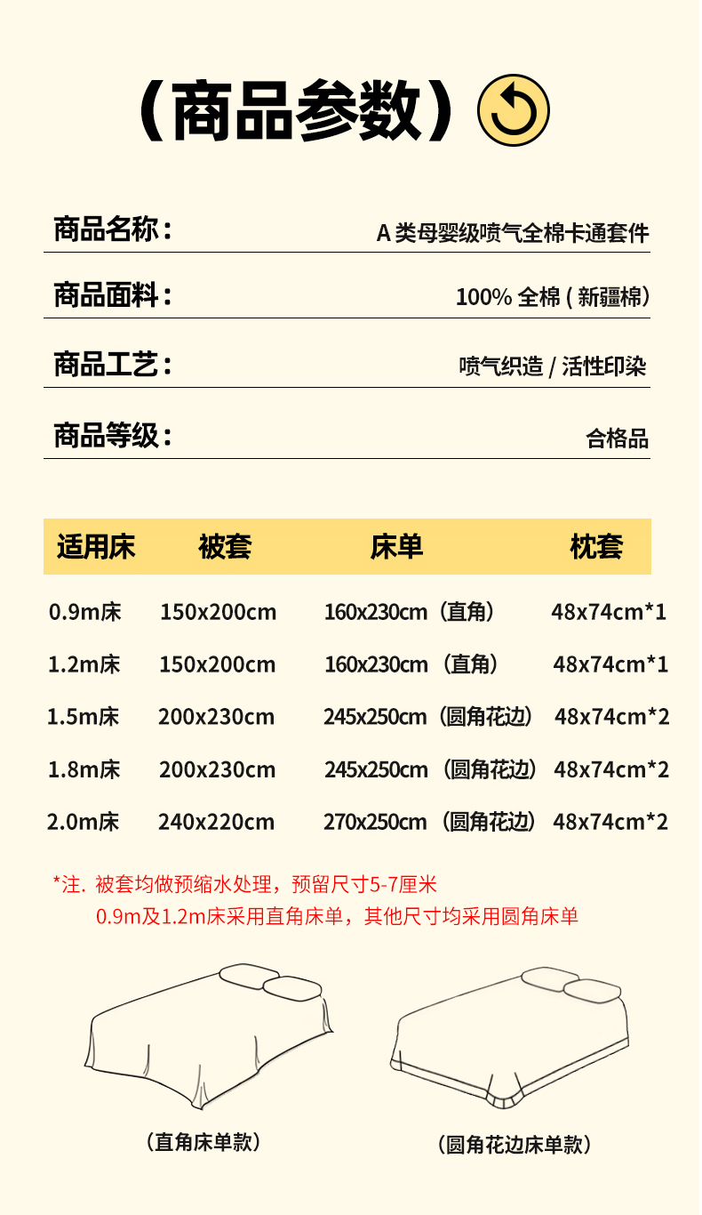 91家纺网 家纺一手货源 找家纺 拾物记 2025新款A类无荧光母婴级全喷气全棉12868四件套 爱心熊熊
