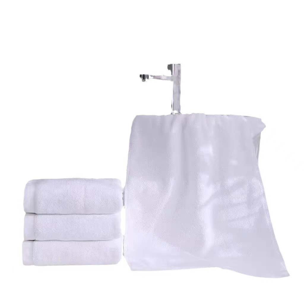 91家纺网 家纺一手货源 找家纺 安力森/诚臻酒店用品酒店用品 新款五星级酒店专用白色纯棉毛巾浴巾宾馆专用毛巾 32s平织地巾 50x80x400g