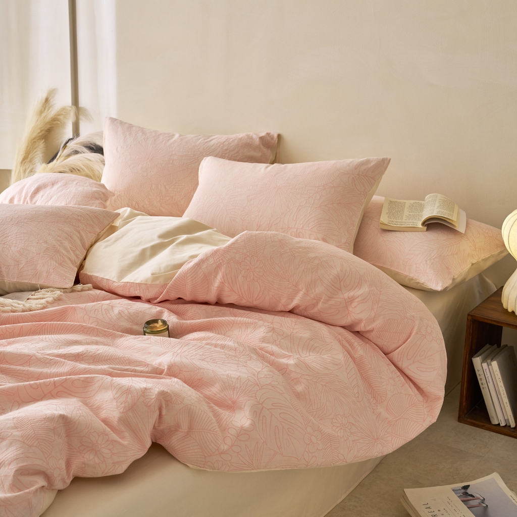 91家纺网 家纺一手货源 找家纺 （总）金丝鸟2025新款全棉纯棉三层纱提花四件套