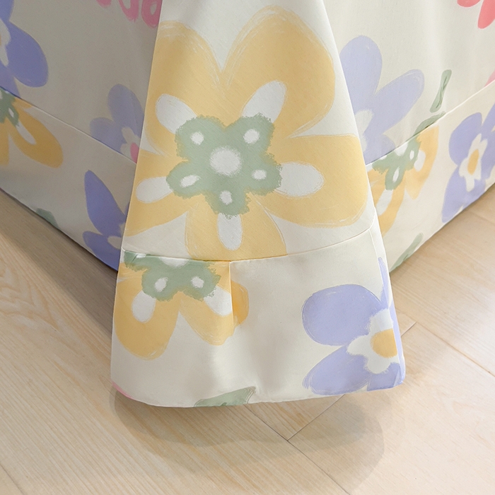 91家纺网 家纺一手货源 找家纺 拾物记 2025新款A类无荧光全喷气全棉12868单床单 繁花集