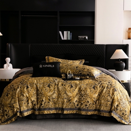 91家纺网 家纺一手货源 找家纺 （总）馨蕊家居 2025春夏新品高奢典藏活性数码印花新品四件套