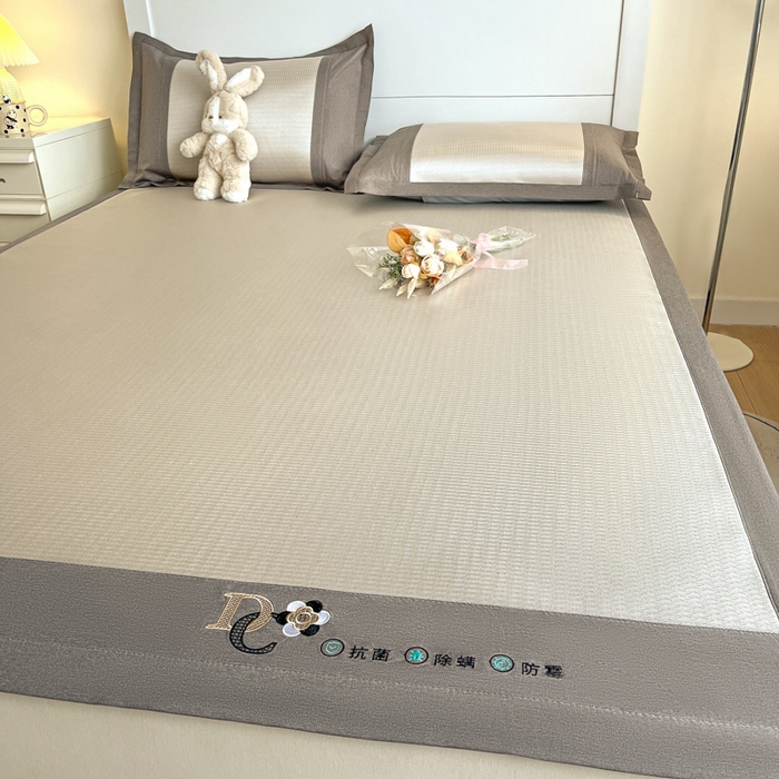 91家纺网 家纺一手货源 找家纺 阿亮家居 2025新款印花冰藤席凉席 雅典娜