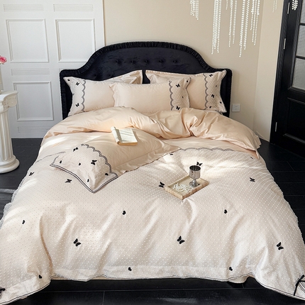 91家纺网 家纺一手货源 找家纺 优悦生活馆 2025新疆长绒棉云小甜四件套【控价领券后标准不低于268】 云小甜-阳光米