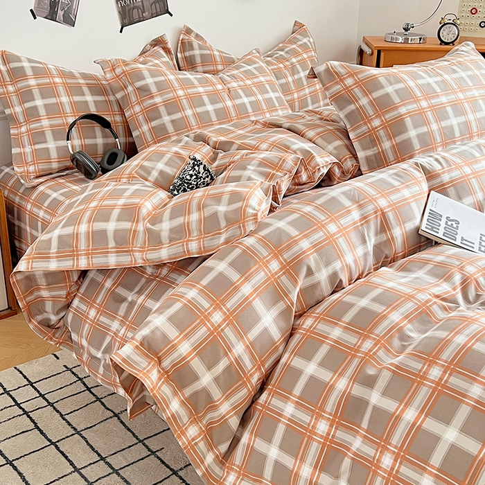 91家纺网 家纺一手货源 找家纺 罗菲尼酒店用品 2025新款磨毛亲肤飞边款四件套 洛咖格