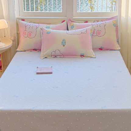 拾物记 2025新款A类无荧光全喷气12868全棉B版单床单 可欣兔B版