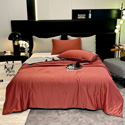 91家纺网 家纺一手货源 找家纺 （总）经年 2025新款A类华夫格凉感丝夏被