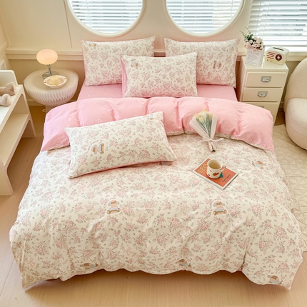 铭浩 2025新款全棉印花四件套 护花使者