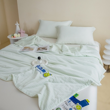 慕木家纺 2025新款5A抗菌小冰果锦涤冰丝凉感夏被 小冰果-马卡绿