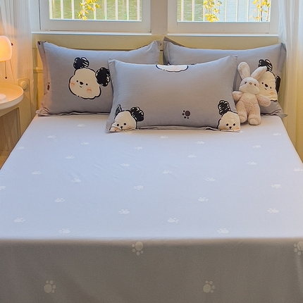 91家纺网 家纺一手货源 找家纺 （总）拾物记 2025新款A类无荧光全喷气12868全棉B版单床单