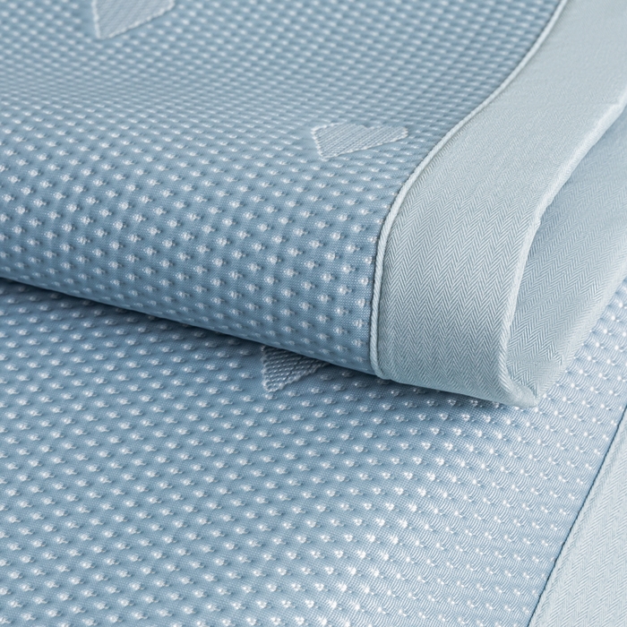 91家纺网 家纺一手货源 找家纺 阿亮家居 2025新款凉席凉豆豆软席床席款 心相印-海盐蓝