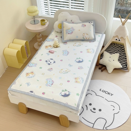 91家纺网 家纺一手货源 找家纺 鱼宝2025新款儿童冰藤软席 lucky家族