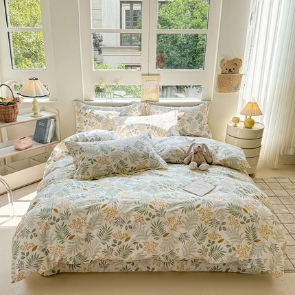 91家纺网 家纺一手货源 找家纺 （总）名优家纺 2025新款A类全棉纯棉韩版印花四件套