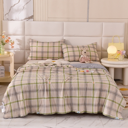 91家纺网 家纺一手货源 找家纺 （总）经年 2025新款A类凉感丝豆豆夏被