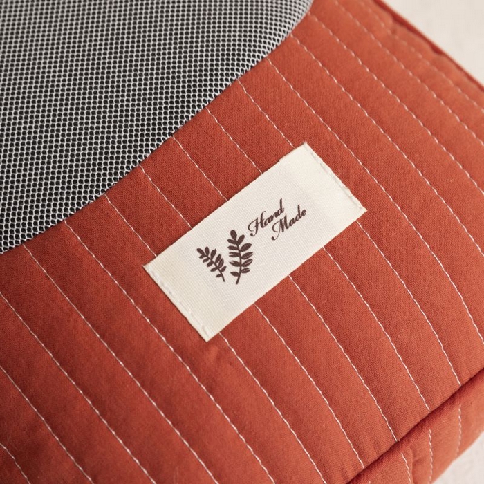 91家纺网 家纺一手货源 找家纺 露函家居 2025新款全棉砂洗元宝荞麦枕枕头枕芯 黄色