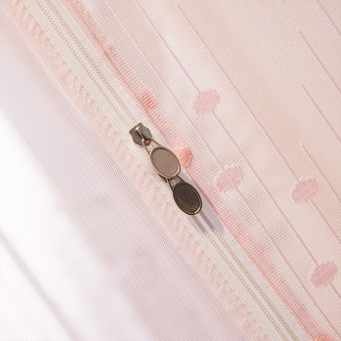 91家纺网 家纺一手货源 找家纺 飞轮海蚊帐 2025新款全底回底蚊帐方顶防摔坐床蚊帐-Z57风格二 嫩粉