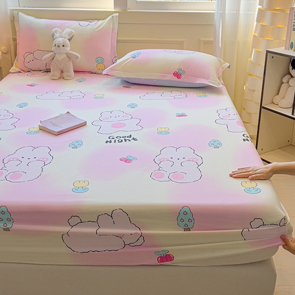 91家纺网 家纺一手货源 找家纺 （总）拾物记 2025新款A类无荧光全喷气全棉12868单床笠