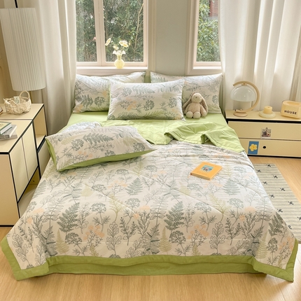 寐眠 2025新款全棉印花夏被 夏被四件套 旷野