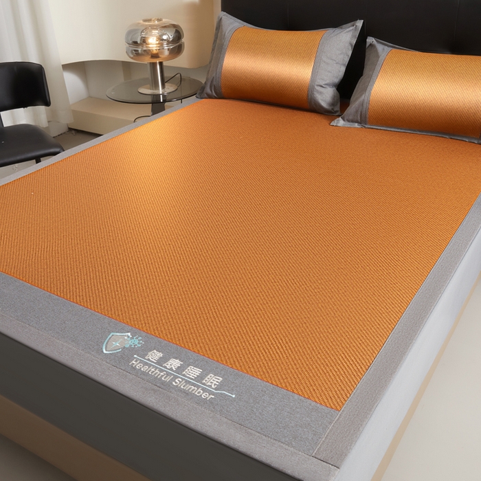 91家纺网 家纺一手货源 找家纺 琪琪阁 2026新款印尼藤双面凉席 古典棕